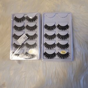Fake glue on eyelashes